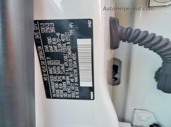YV440MRUXH2156350 2017 VOLVO XC60 Белый Вид наклейки с VIN-кодом