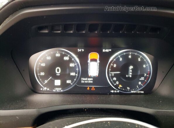 YV4A22PL8G1014580 2016 VOLVO XC90 White Vista del cuadro de instrumentos