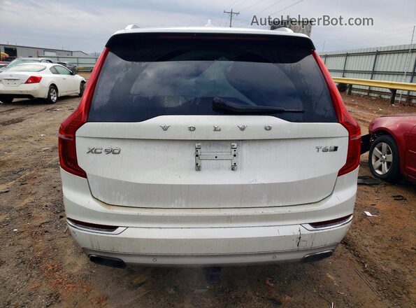YV4A22PL8G1014580 2016 VOLVO XC90 White Vista trasera