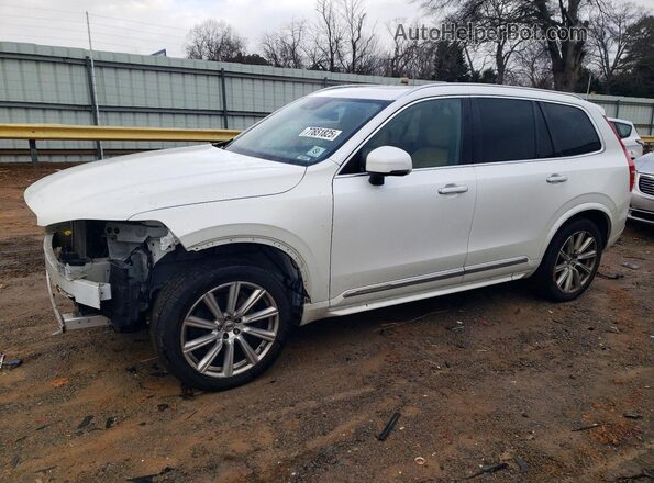 YV4A22PL8G1014580 2016 VOLVO XC90 White Vista tres cuartos delantera izquierda