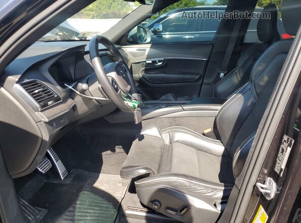 YV4A22PM3K1454062 2019 VOLVO XC90 Black Widok wnętrza z przodu