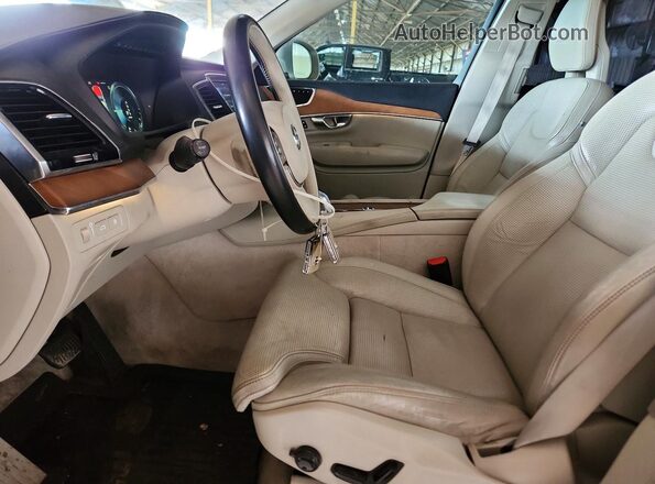 YV4BC0PLXG1048235 2016 VOLVO XC90 Tan Widok wnętrza z przodu