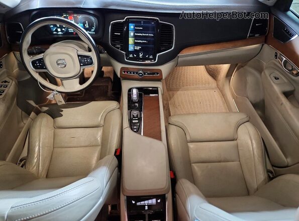 YV4BC0PLXG1048235 2016 VOLVO XC90 Tan Widok deski rozdzielczej