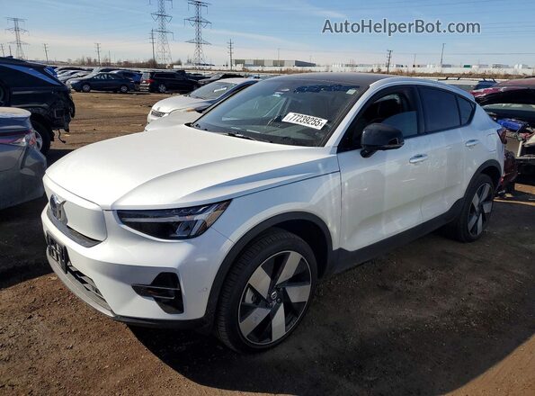 YV4ER3GL5R2100249 2024 VOLVO C40 Белый Передняя левая четверть