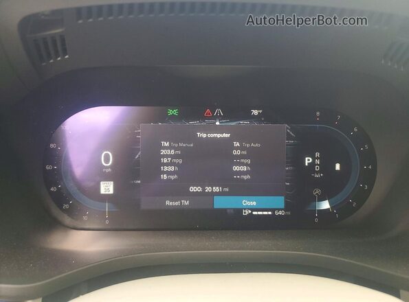 YV4L12DL2N1905154 2022 VOLVO XC60 Белый Вид щитка приборов