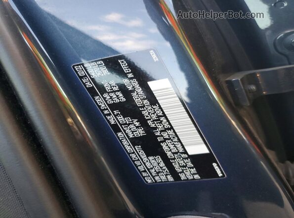 YV4L12RK5N1035772 2022 VOLVO XC60 Угольный Вид наклейки с VIN-кодом