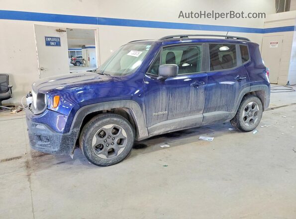 ZACCJAAT2GPD60688 2016 JEEP RENEGADE Blue Przód lewy