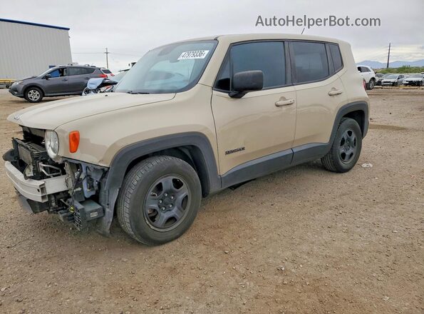ZACCJAAT6GPC70055 2016 JEEP RENEGADE Tan Vista tres cuartos delantera izquierda