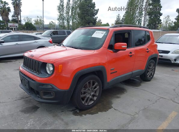 ZACCJABT0GPD91002 2016 JEEP RENEGADE Orange Առջևի ձախ երեք քառորդ տեսարան