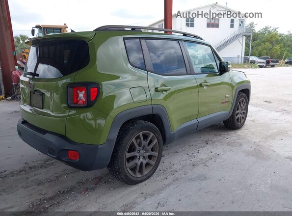 ZACCJABW1GPD69407 2016 JEEP RENEGADE Зеленый Задняя правая четверть