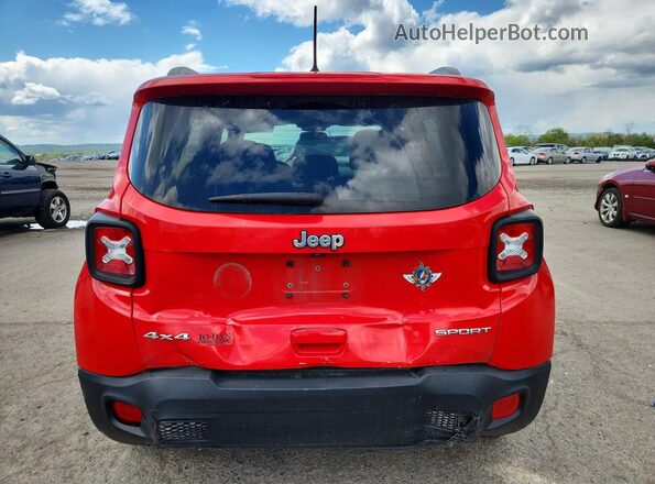 ZACCJBAB7JPH45149 2018 JEEP RENEGADE Red Widok z tyłu