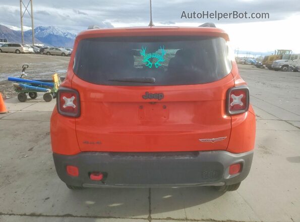 ZACCJBCT7GPD50256 2016 JEEP RENEGADE Оранжевый Вид сзади