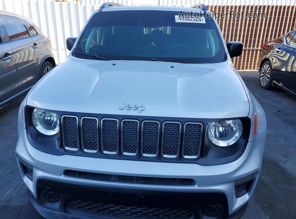 ZACNJAA14LPL22782 2020 JEEP RENEGADE Silver Front view