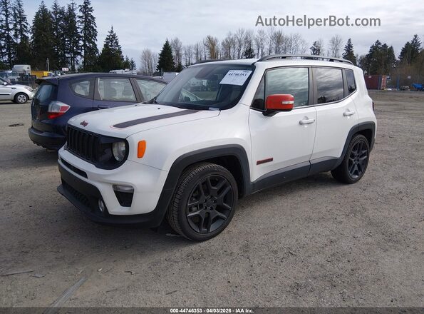 ZACNJABB5LPL19381 2020 JEEP RENEGADE White Առջևի ձախ երեք քառորդ տեսարան