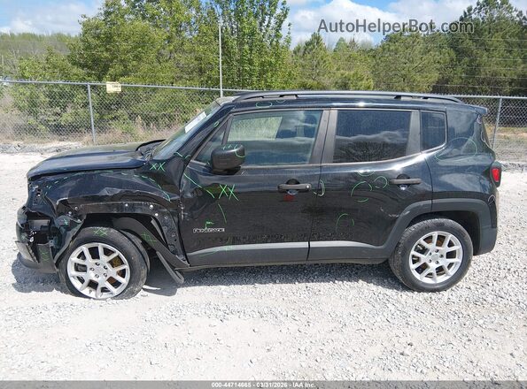 ZACNJBAB1KPJ75687 2019 JEEP RENEGADE Black Widok z przodu