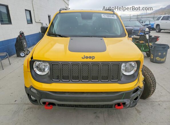 ZACNJBC14KPJ90480 2019 JEEP RENEGADE Желтый Вид спереди