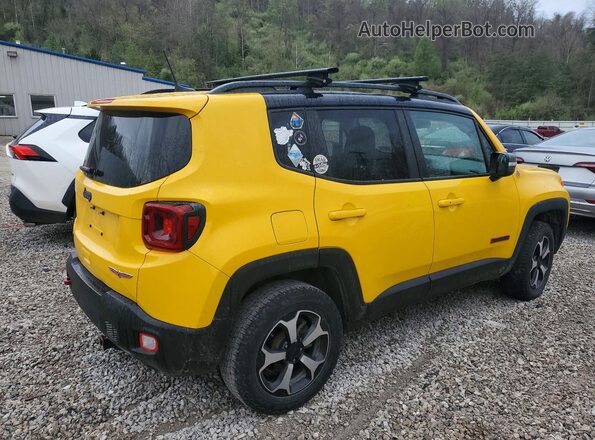 ZACNJBC16KPJ96538 2019 JEEP RENEGADE Желтый Задняя правая четверть