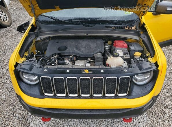 ZACNJBC16KPJ96538 2019 JEEP RENEGADE Желтый Вид подкапотного пространства