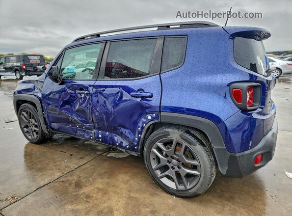 ZACNJCBB8MPM66565 2021 JEEP RENEGADE Blue Rear left