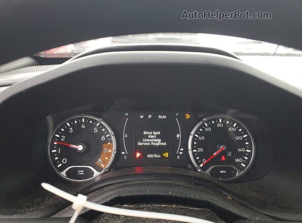 ZACNJDAB5MPN21321 2021 JEEP RENEGADE Silver Widok zestawu wskaźników