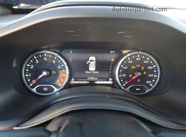 ZACNJDBB2MPN13241 2021 JEEP RENEGADE Blue Widok zestawu wskaźników