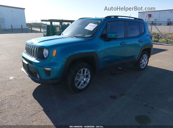 ZACNJDBB4MPM75236 2021 JEEP RENEGADE Green წინა მარცხენა ხედი სამი მეოთხედიდან