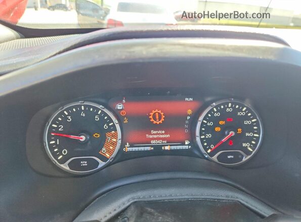 ZACNJDBB8MPM52025 2021 JEEP RENEGADE Red ხელსაწყოთა პანელის ხედი