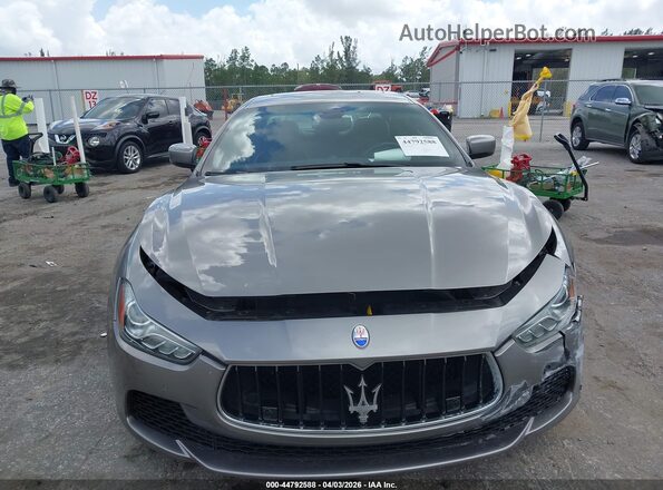 ZAM57RSA6G1177339 2016 MASERATI GHIBLI Gray წინა ხედი