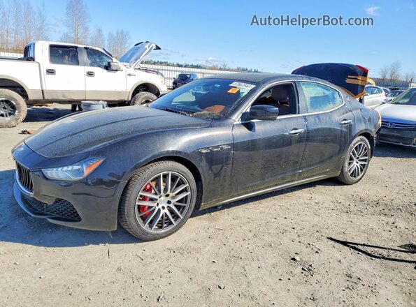 ZAM57RTAXG1174913 2016 MASERATI GHIBLI Черный Передняя левая четверть