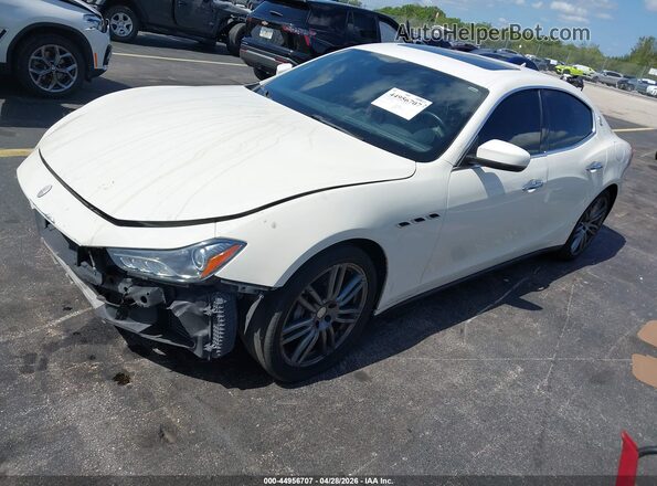 ZAM57XSA2H1212626 2017 MASERATI GHIBLI White Przód lewy