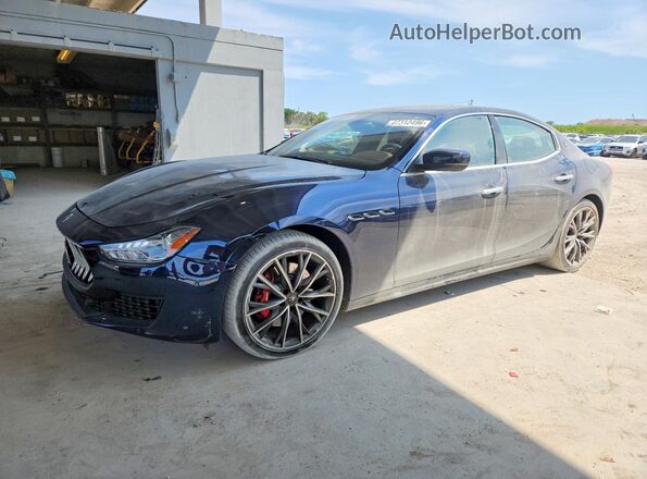 ZAM57YSA9M1367044 2021 MASERATI GHIBLI Синий Передняя левая четверть