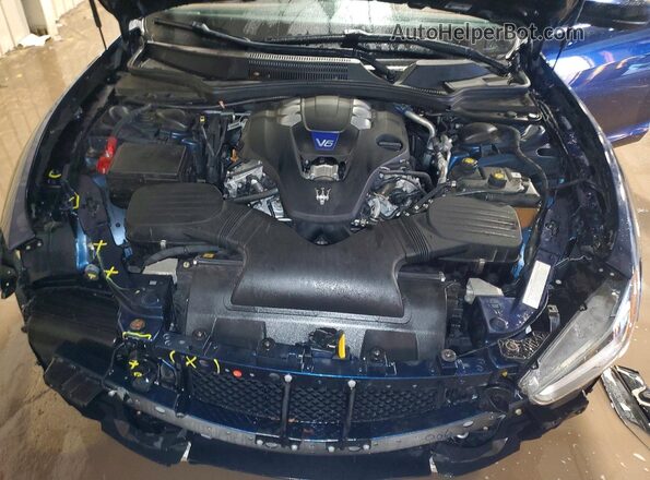ZAM57YSLXK1319230 2019 MASERATI GHIBLI Blue Սալոնի հետևի տեսք
