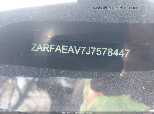 ZARFAEAV7J7578447 2018 ALFA ROMEO GIULIA Черный 