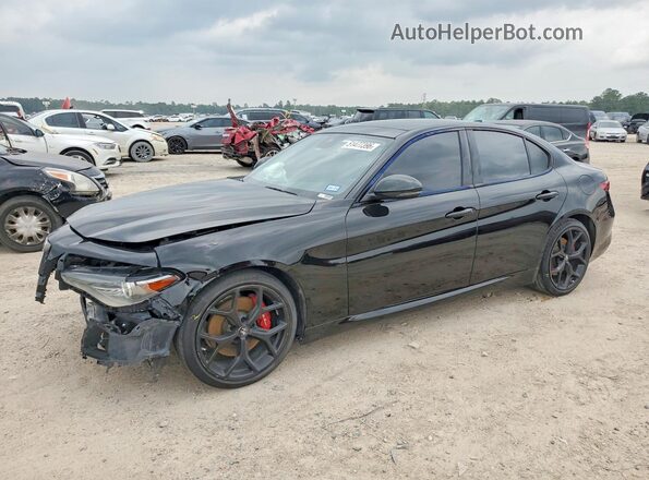 ZARFAMAN0L7626738 2020 ALFA ROMEO GIULIA Black Vista tres cuartos delantera izquierda