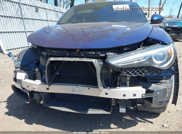 ZASFAKAN8J7B80454 2018 ALFA ROMEO STELVIO Blue Widok z przodu