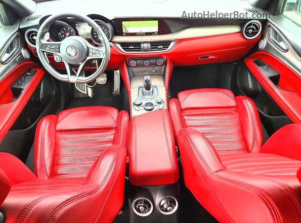 ZASFAKNN0J7B89434 2018 ALFA ROMEO STELVIO White Առջևի վահանակի տեսք