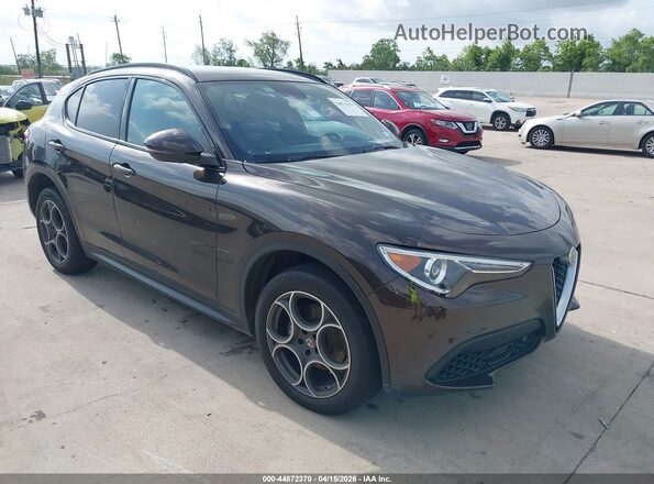 ZASFAKNN4J7B81076 2018 ALFA ROMEO STELVIO Brown Przód prawy