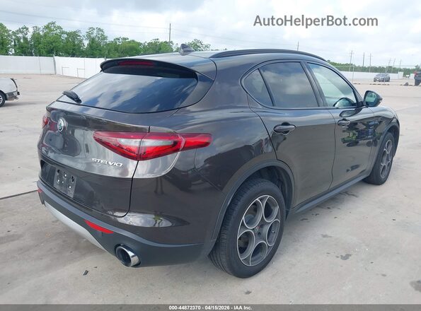 ZASFAKNN4J7B81076 2018 ALFA ROMEO STELVIO Brown Tył prawy
