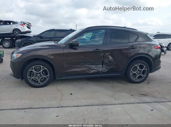 ZASFAKNN4J7B81076 2018 ALFA ROMEO STELVIO Brown Widok wnętrza 360 stopni