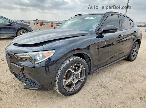 ZASPAJAN3N7D48005 2022 ALFA ROMEO STELVIO Черный Передняя левая четверть