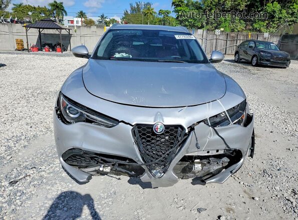 ZASPAJAN6K7C71500 2019 ALFA ROMEO STELVIO Серебряный Вид спереди