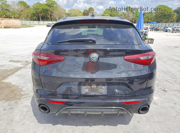 ZASPAKBN1N7D32633 2022 ALFA ROMEO STELVIO Black Widok z tyłu