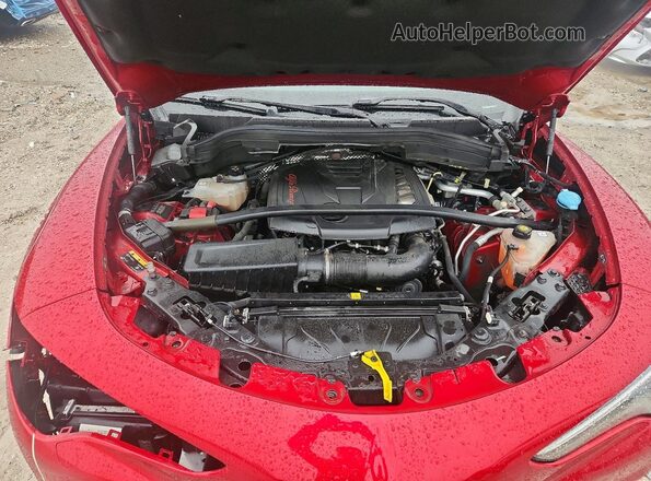 ZASPAKBN6N7D38430 2022 ALFA ROMEO STELVIO Красный Вид подкапотного пространства