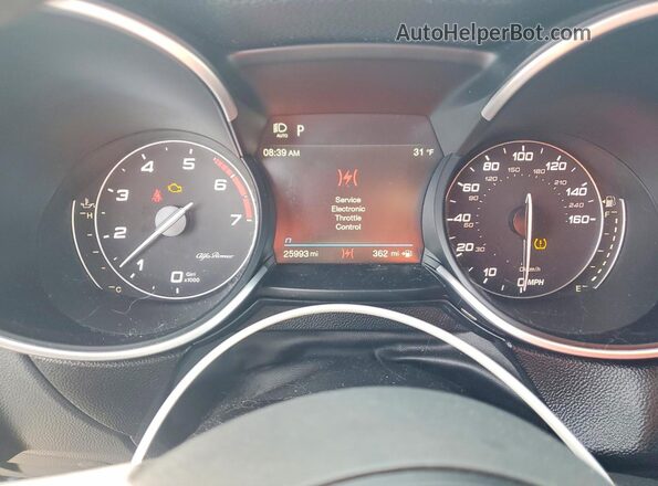 ZASPAKBNXP7D65830 2023 ALFA ROMEO STELVIO Black ხელსაწყოთა პანელის ხედი