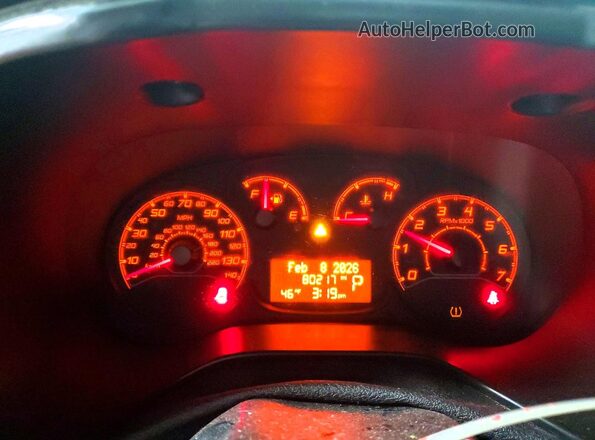 ZFBERFABXH6G37751 2017 RAM PROMASTER White Instrument cluster view