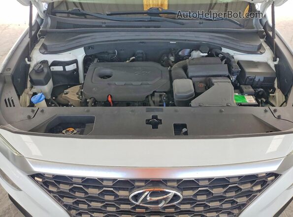 5NMS23AD2KH112159 2019 HYUNDAI SANTA White Vista del compartimento del motor