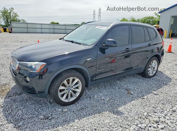 5UXWX9C53H0T06752 2017 BMW X3 Черный Задняя левая четверть