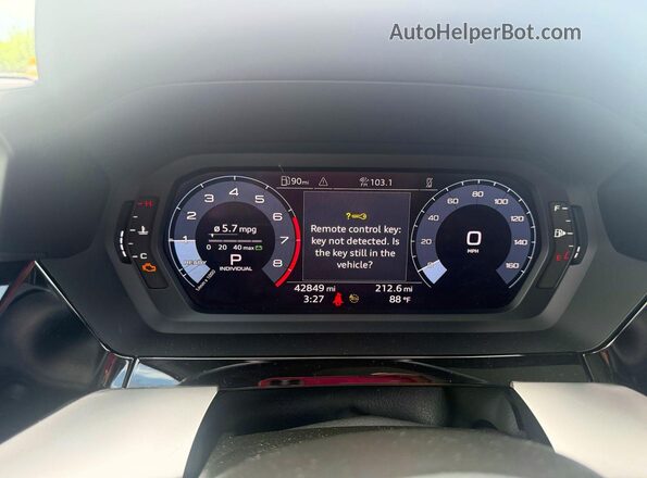 WAUAUDGY8NA038487 2022 AUDI A3 Red Instrument cluster view