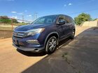 2017 Honda Pilot Ex Синий vin: 5FNYF6H34HB101039