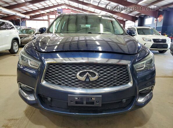 5N1DL0MM1HC527945 2017 INFINITI QX60 Синий Вид сзади